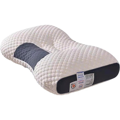 Knitted Antibacterial Cotton Massage Neck Pillow with Removable Cover - A-1 Thread Vault