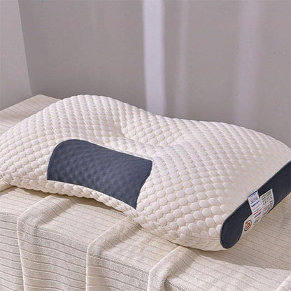 Knitted Antibacterial Cotton Massage Neck Pillow with Removable Cover - A-1 Thread Vault