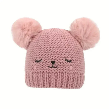 Knitted Beanie Hat, Cute Cold-proof Winter Hat For 6-24 Months Baby Girls - A-1 Thread Vault
