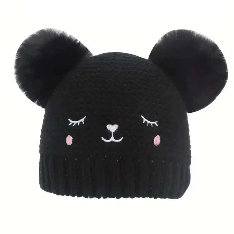 Knitted Beanie Hat, Cute Cold-proof Winter Hat For 6-24 Months Baby Girls - A-1 Thread Vault