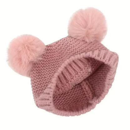Knitted Beanie Hat, Cute Cold-proof Winter Hat For 6-24 Months Baby Girls - A-1 Thread Vault