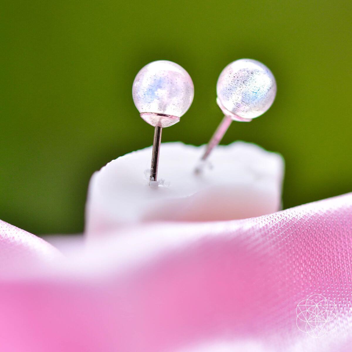 Labradorite Stabilization Earrings - A-1 Thread Vault