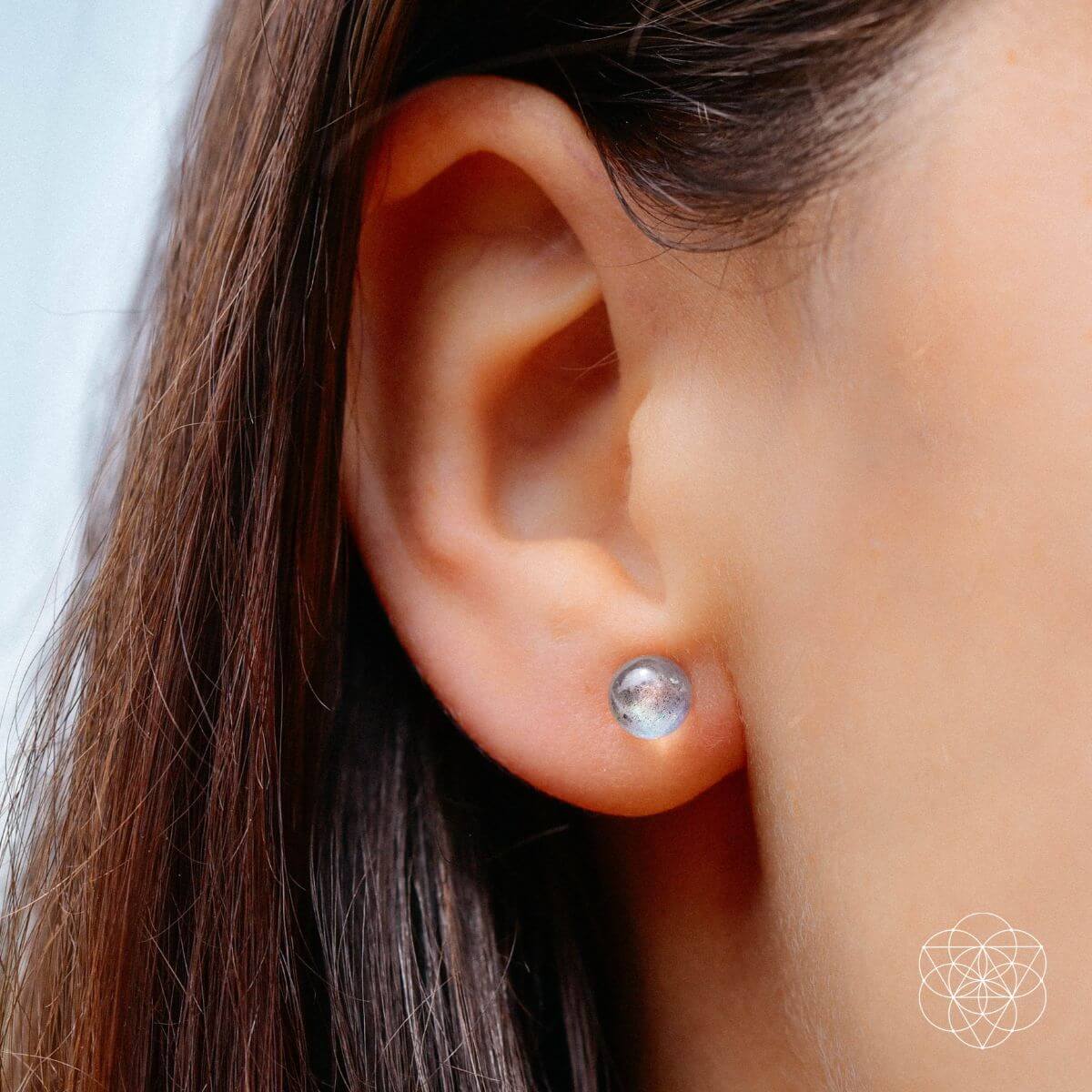Labradorite Stabilization Earrings - A-1 Thread Vault