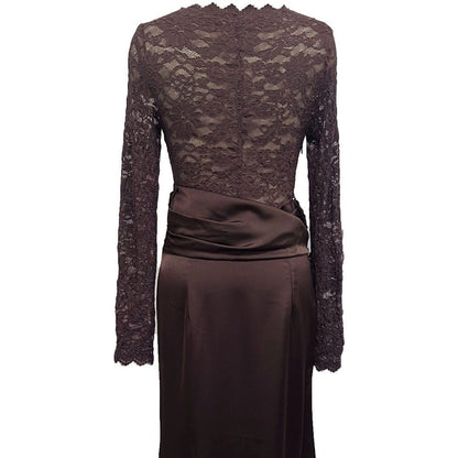 Lace Bodice Satin Ruched Mermaid Maxi Dress(MS415) - A-1 Thread Vault