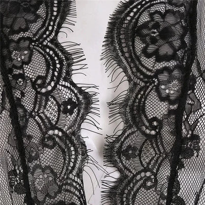 Lace Robes for Women Bridesmaid Gifes Sexy Lingerie See Through Sex Sleepwear Nightwear for Night Underwear Nightdress Bathrobe - A-1 Thread Vault