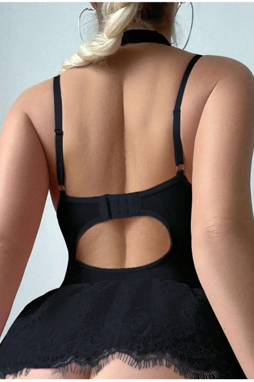 Lace Skirted Babydoll Set - A-1 Thread Vault