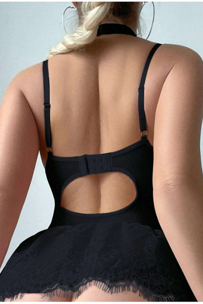Lace Skirted Babydoll Set - A-1 Thread Vault
