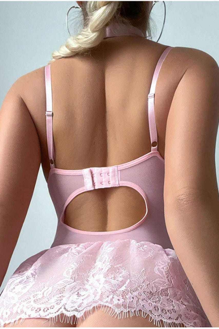 Lace Skirted Babydoll Set - A-1 Thread Vault