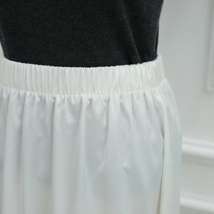 Lace Trim Contrast Panel Satin Top(MS407) - A-1 Thread Vault