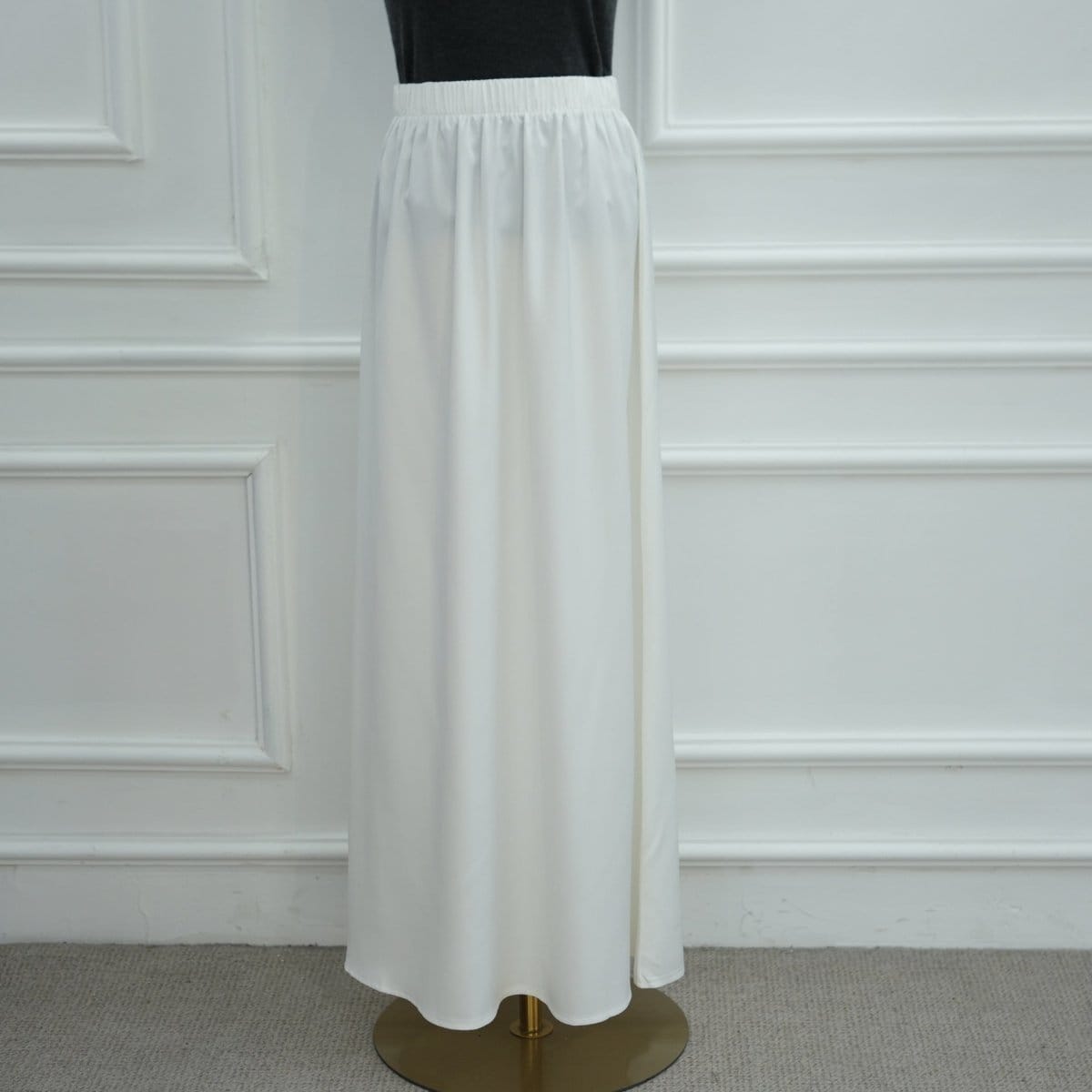 Lace Trim Contrast Panel Satin Top(MS407) - A-1 Thread Vault