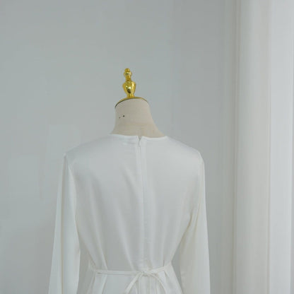 Lace Trim Contrast Panel Satin Top(MS408) - A-1 Thread Vault