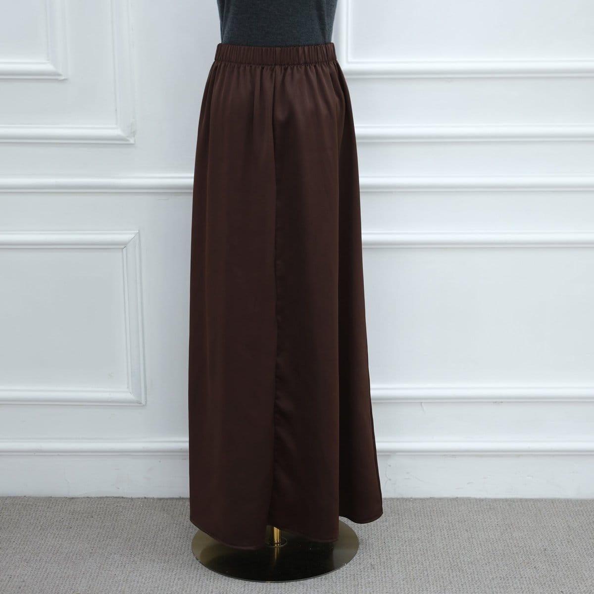 Lace Trim Contrast Panel Satin Top(MS408) - A-1 Thread Vault
