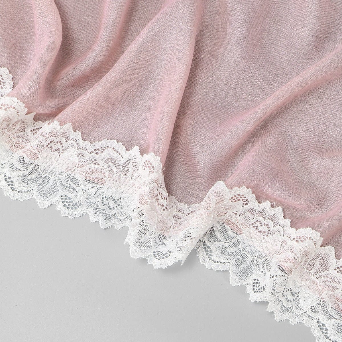 Lace Trim Print Hijab Shawl(MH231) - A-1 Thread Vault