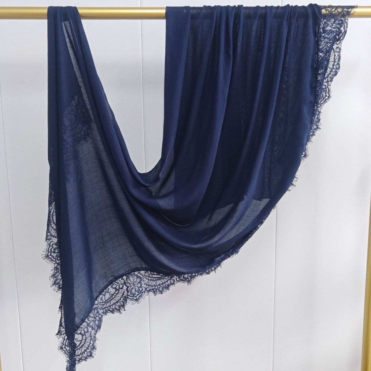 Lace Trim Rayon Hijab Scarf(MH211) - A-1 Thread Vault
