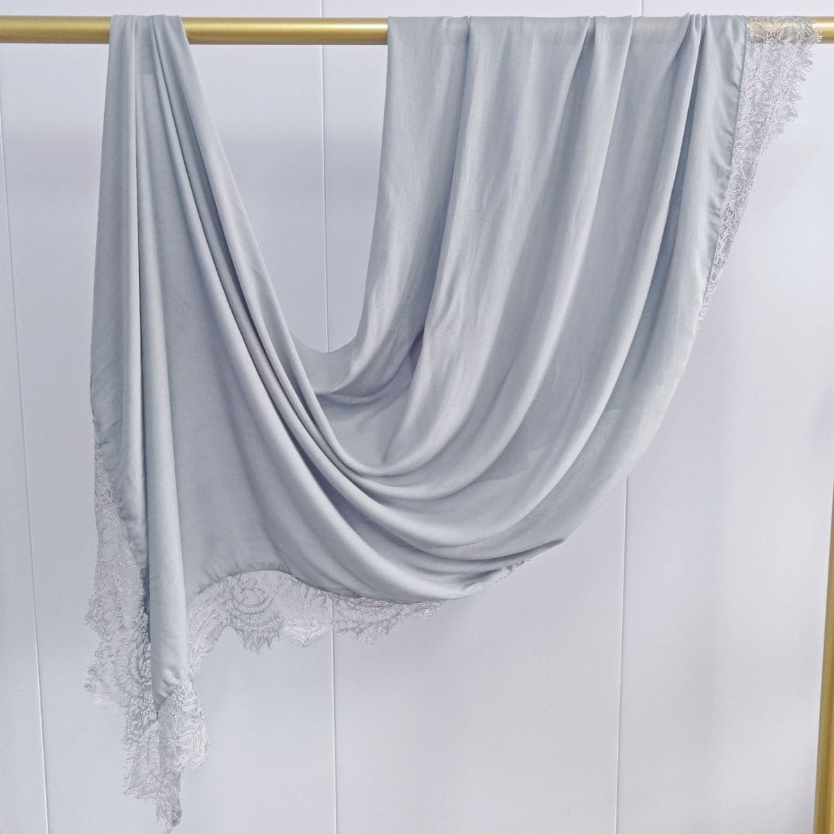 Lace Trim Rayon Hijab Scarf(MH211) - A-1 Thread Vault