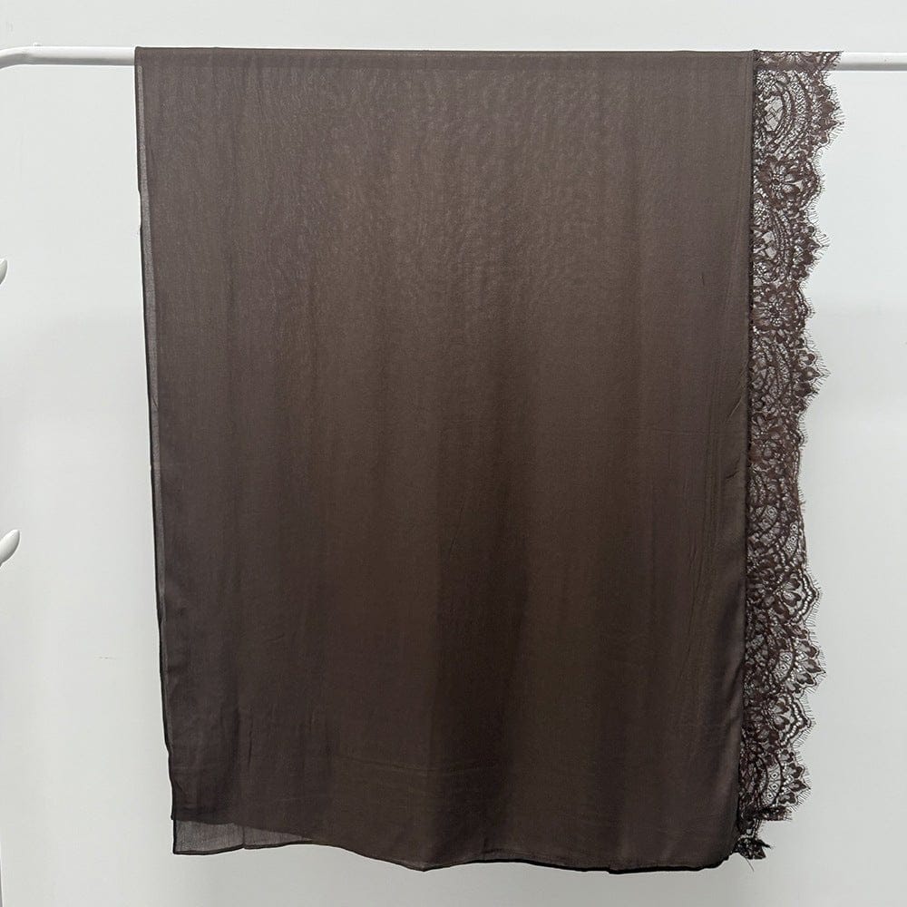 Lace Trim Rayon Hijab Scarf(MH211) - A-1 Thread Vault