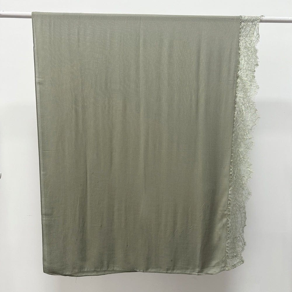 Lace Trim Rayon Hijab Scarf(MH211) - A-1 Thread Vault