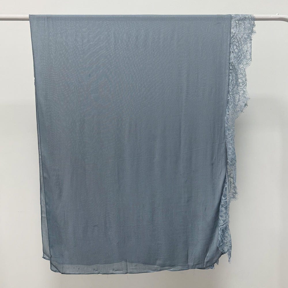Lace Trim Rayon Hijab Scarf(MH211) - A-1 Thread Vault