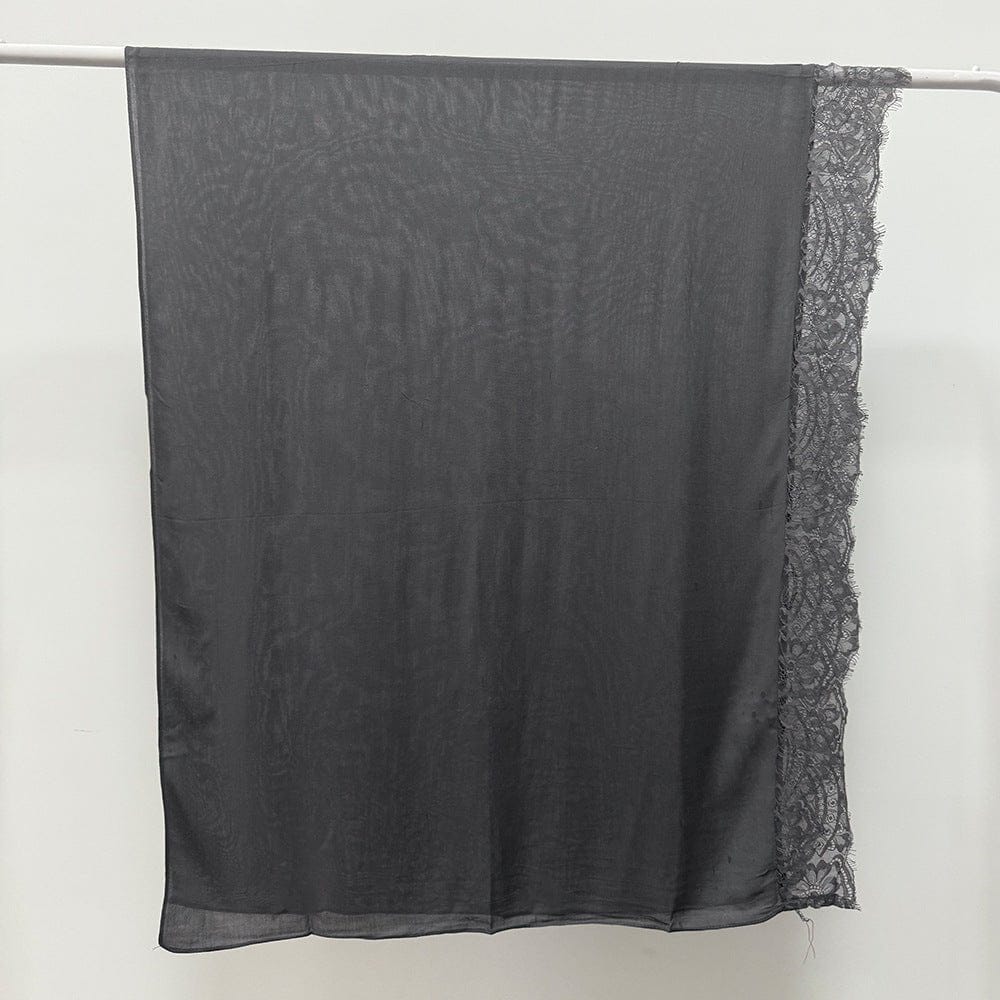 Lace Trim Rayon Hijab Scarf(MH211) - A-1 Thread Vault
