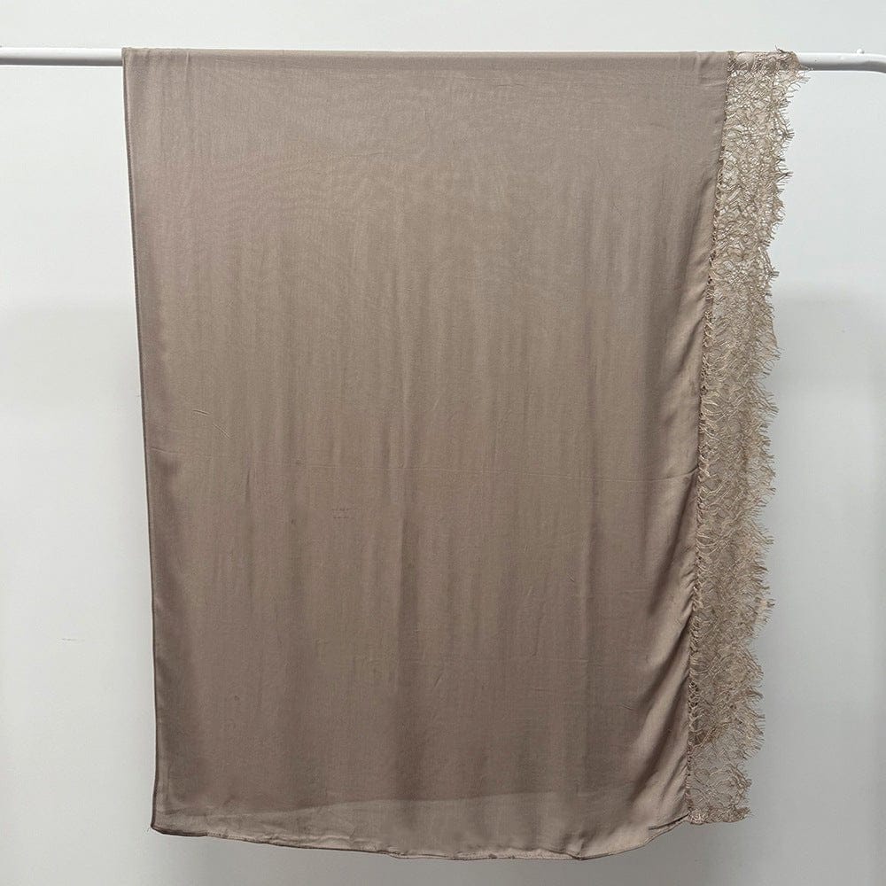 Lace Trim Rayon Hijab Scarf(MH211) - A-1 Thread Vault