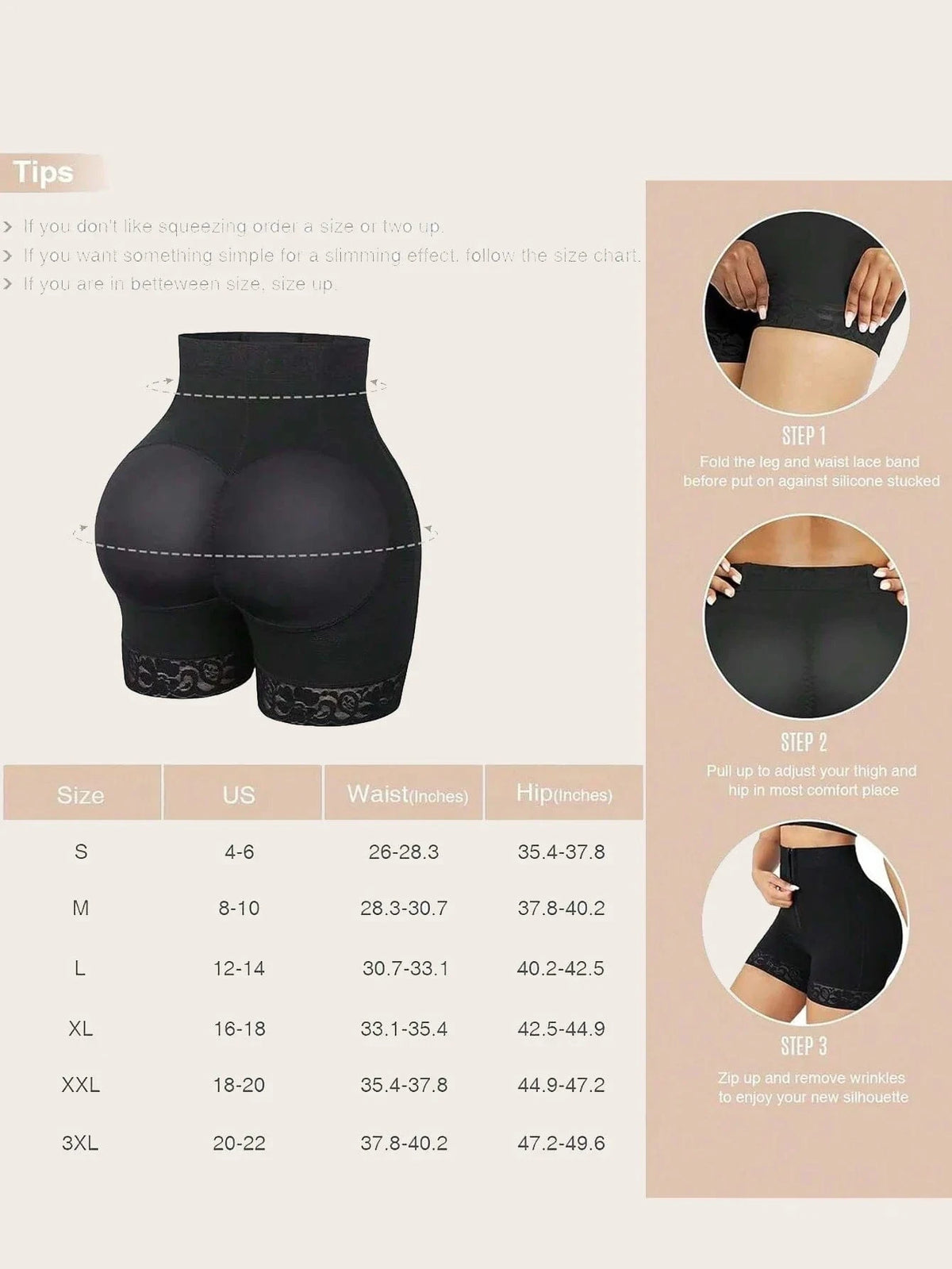Lace Trim Sculpting Panties, Comfy & Breathable Butt Lifting Panties, Women's Lingerie & Underwea - A-1 Thread Vault