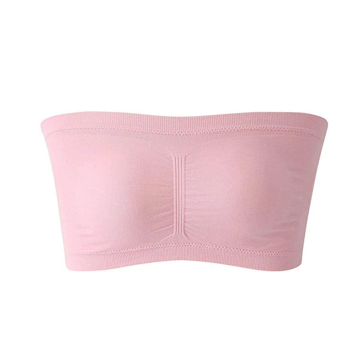 Ladies' Stretch Strapless Bra Fashion Solid Color Invisible Beauty Back Anti-slip Bra Suitable For One-Shoulder Top and Dress - A-1 Thread Vault