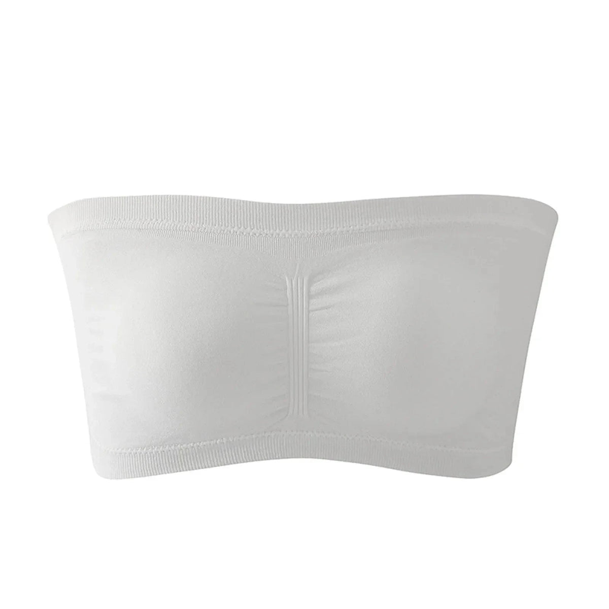 Ladies' Stretch Strapless Bra Fashion Solid Color Invisible Beauty Back Anti-slip Bra Suitable For One-Shoulder Top and Dress - A-1 Thread Vault