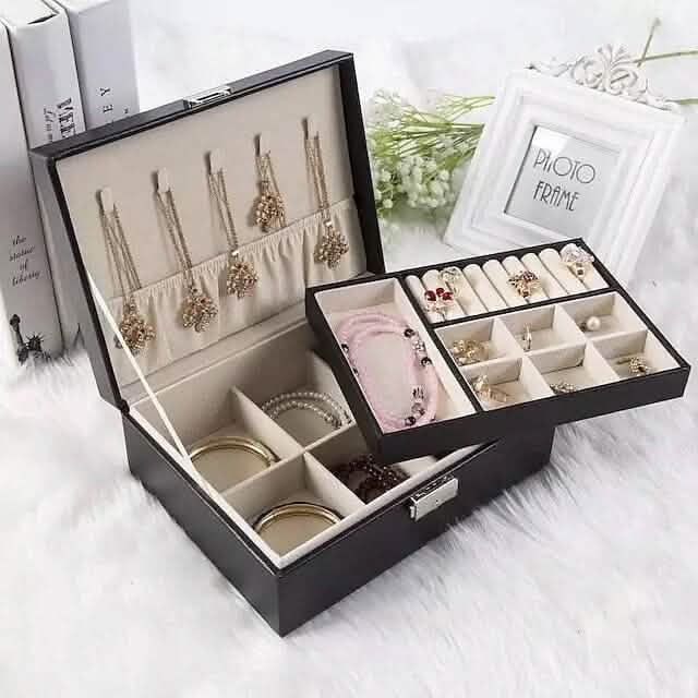 Lady PU Leather Jewelry Box - A-1 Thread Vault