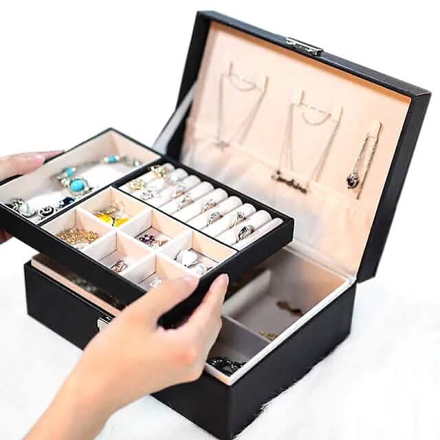 Lady PU Leather Jewelry Box - A-1 Thread Vault