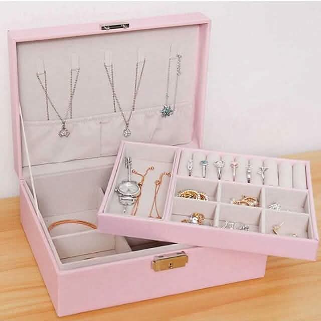 Lady PU Leather Jewelry Box - A-1 Thread Vault