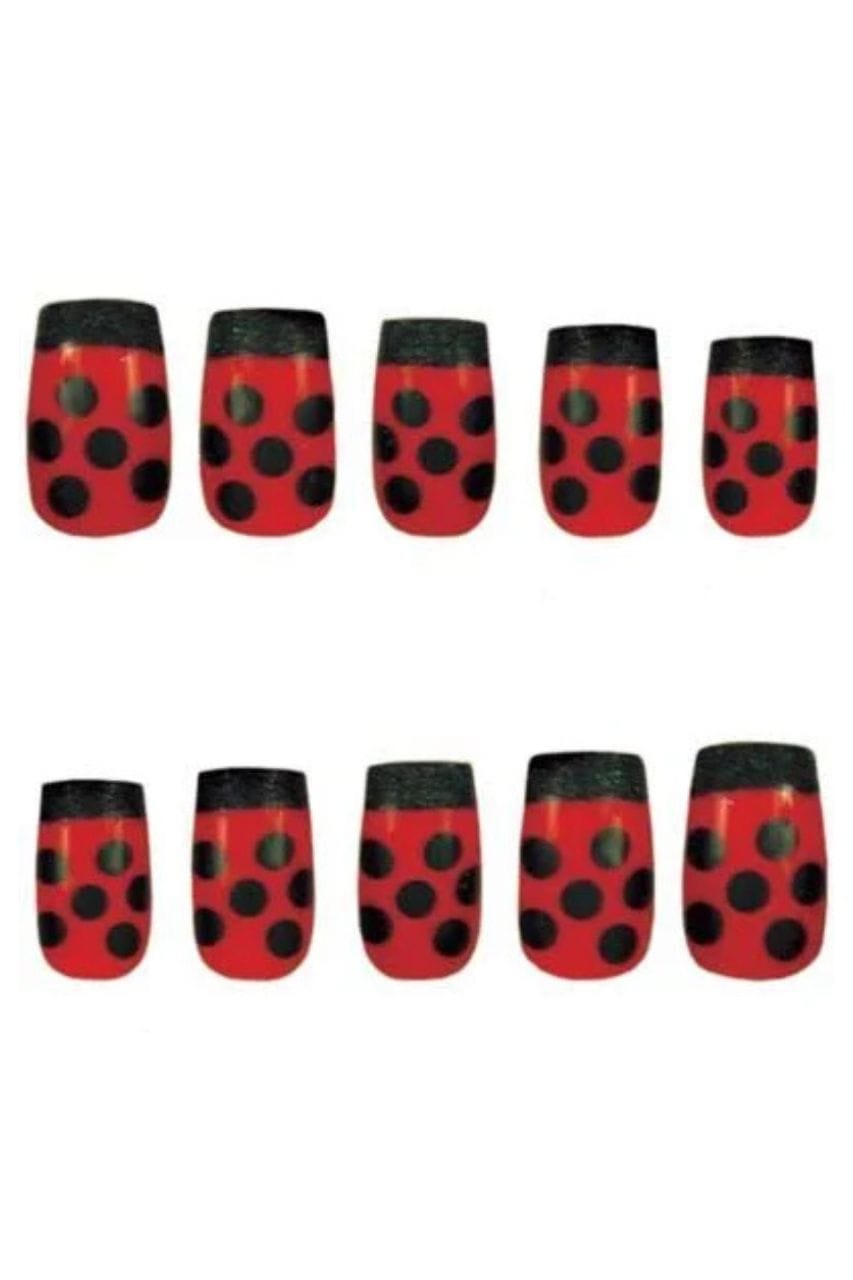 Ladybug Press On Nails - A-1 Thread Vault