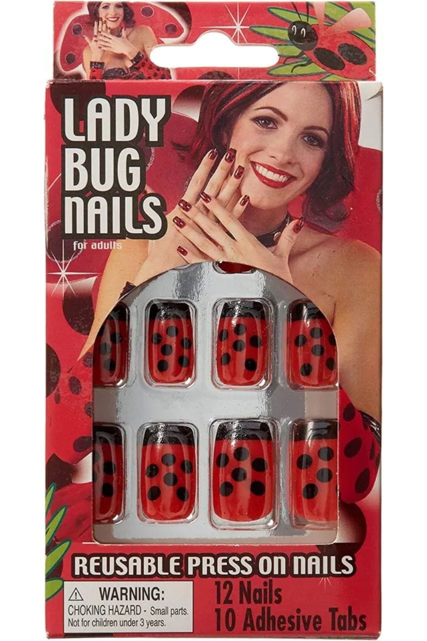 Ladybug Press On Nails - A-1 Thread Vault