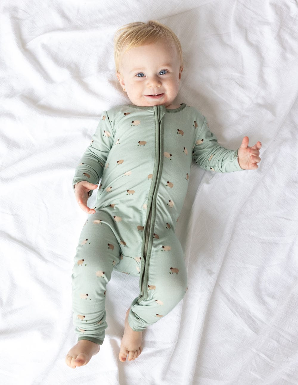 Lamb Bamboo Convertible Footed Onesie - A-1 Thread Vault