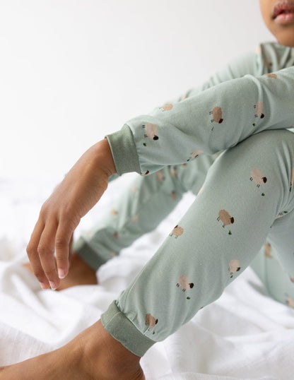Lamb Bamboo Kids Pajama Set - A-1 Thread Vault