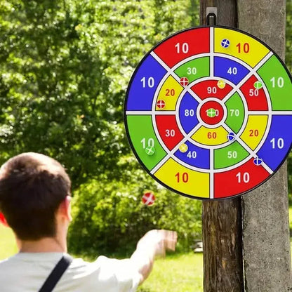 Large 29" Dart Board With Sticky Balls, Indoor & Outdoor Fun Party Play Game Toys - A-1 Thread Vault