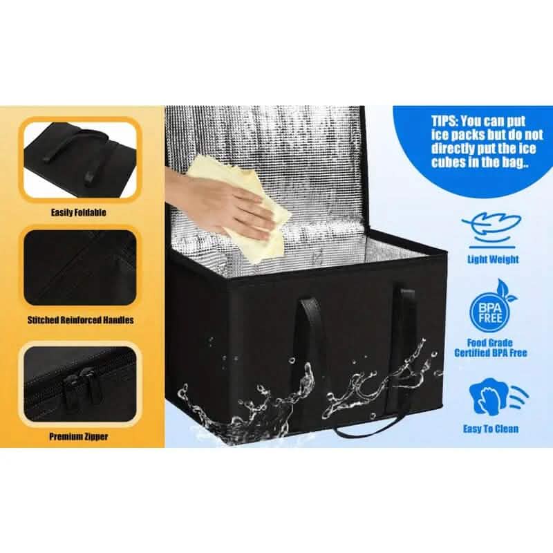 Large Capacity Insulated Food Cooler Bag - A-1 Thread Vault