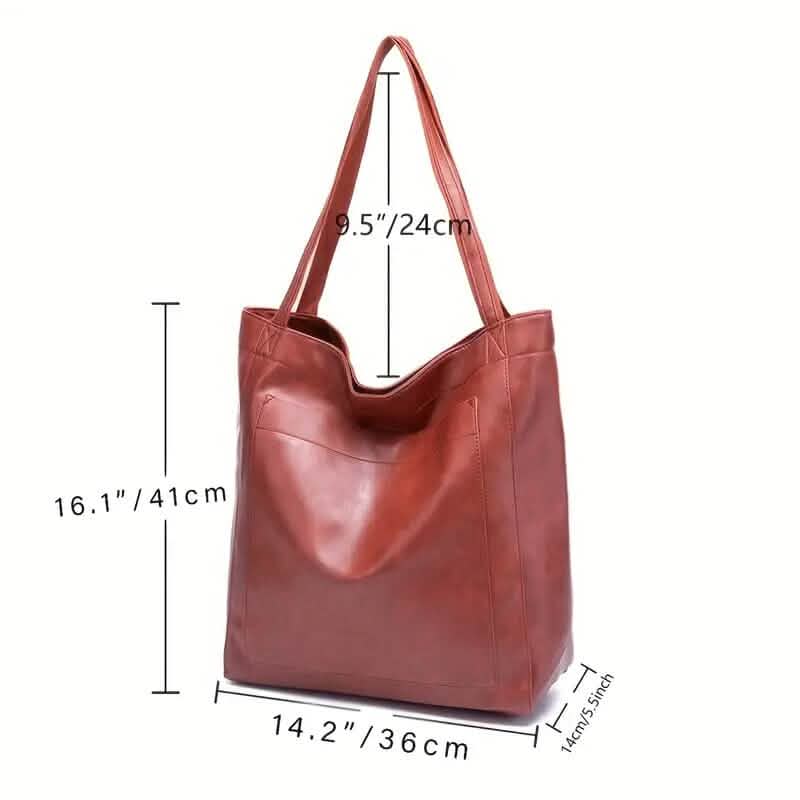 Large Capacity Soft Leather Handbags for Women - A-1 Thread Vault