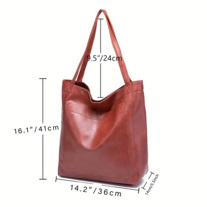 Large Capacity Soft Leather Handbags for Women - A-1 Thread Vault