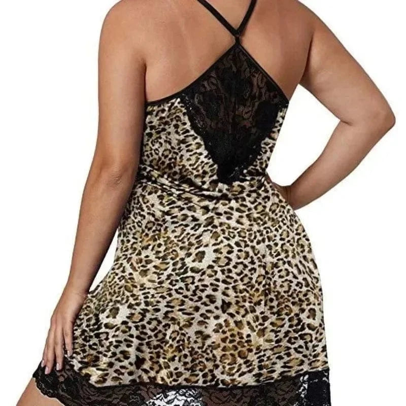 Large Size Spaghetti Straps Nightgown Women Summer Lace Satin Sleepwear Plus Size Nightdress Ladies Pajamas Home Clothes - A-1 Thread Vault