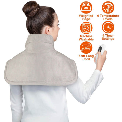 Large Weighted Heating Pad for Neck and Shoulders - A-1 Thread Vault