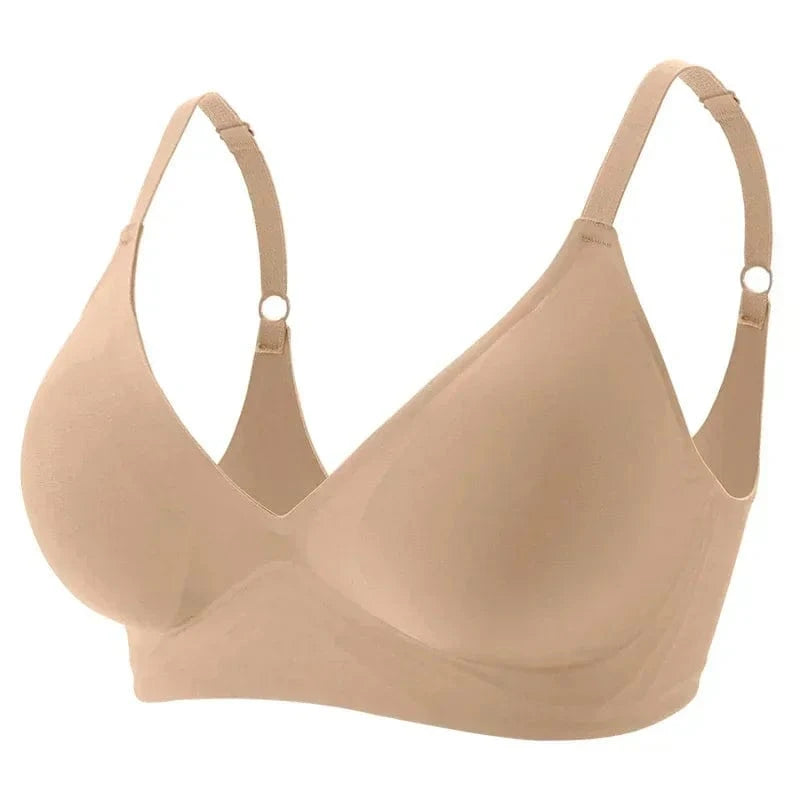 Latex Jelly Underwear Seamless Bras for Woman Wireless Sleep Removable Padded Bralette One Piece Brassiere No Wire Comfortable - A-1 Thread Vault