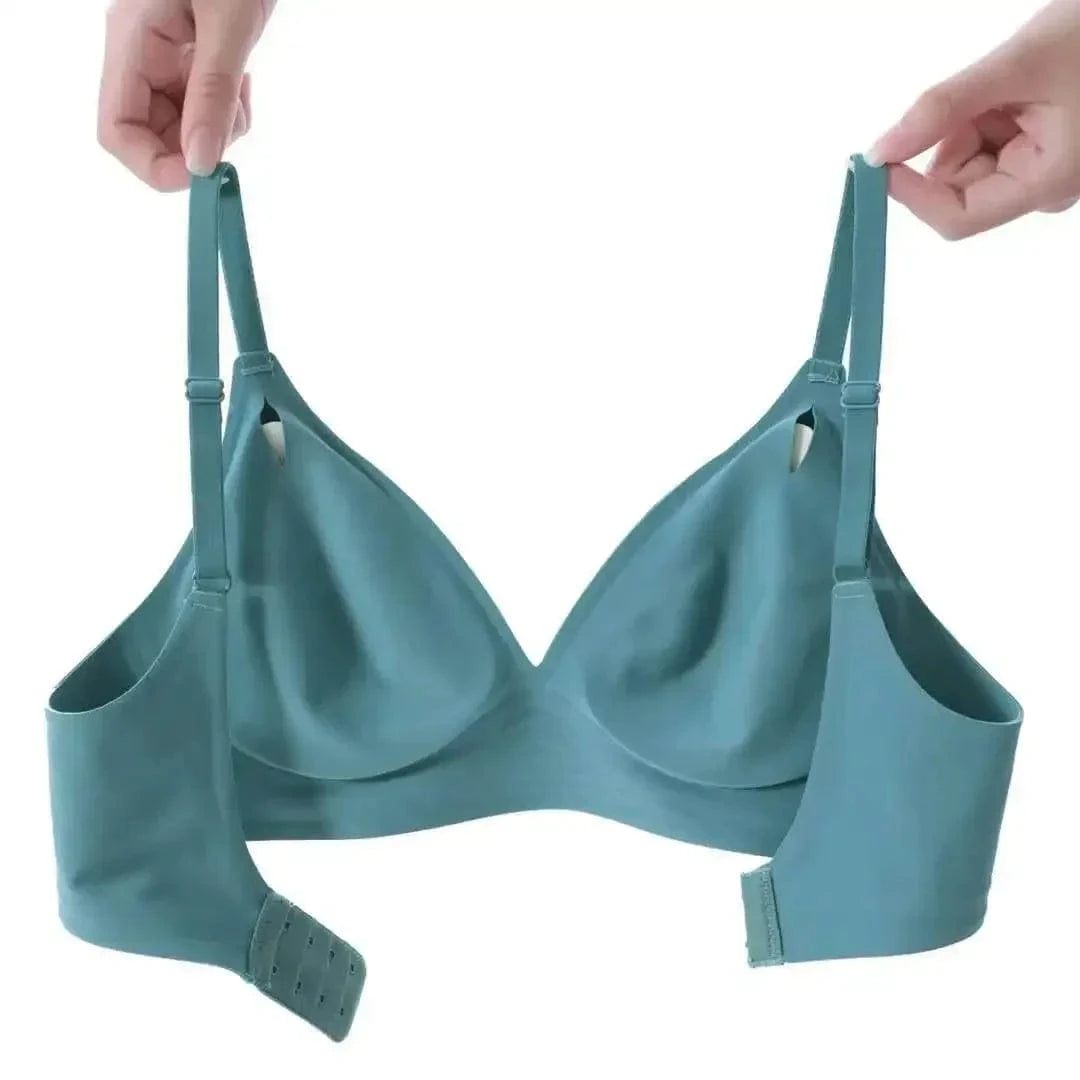 Latex Jelly Underwear Seamless Bras for Woman Wireless Sleep Removable Padded Bralette One Piece Brassiere No Wire Comfortable - A-1 Thread Vault