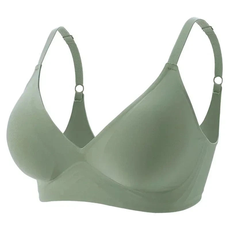 Latex Jelly Underwear Seamless Bras for Woman Wireless Sleep Removable Padded Bralette One Piece Brassiere No Wire Comfortable - A-1 Thread Vault