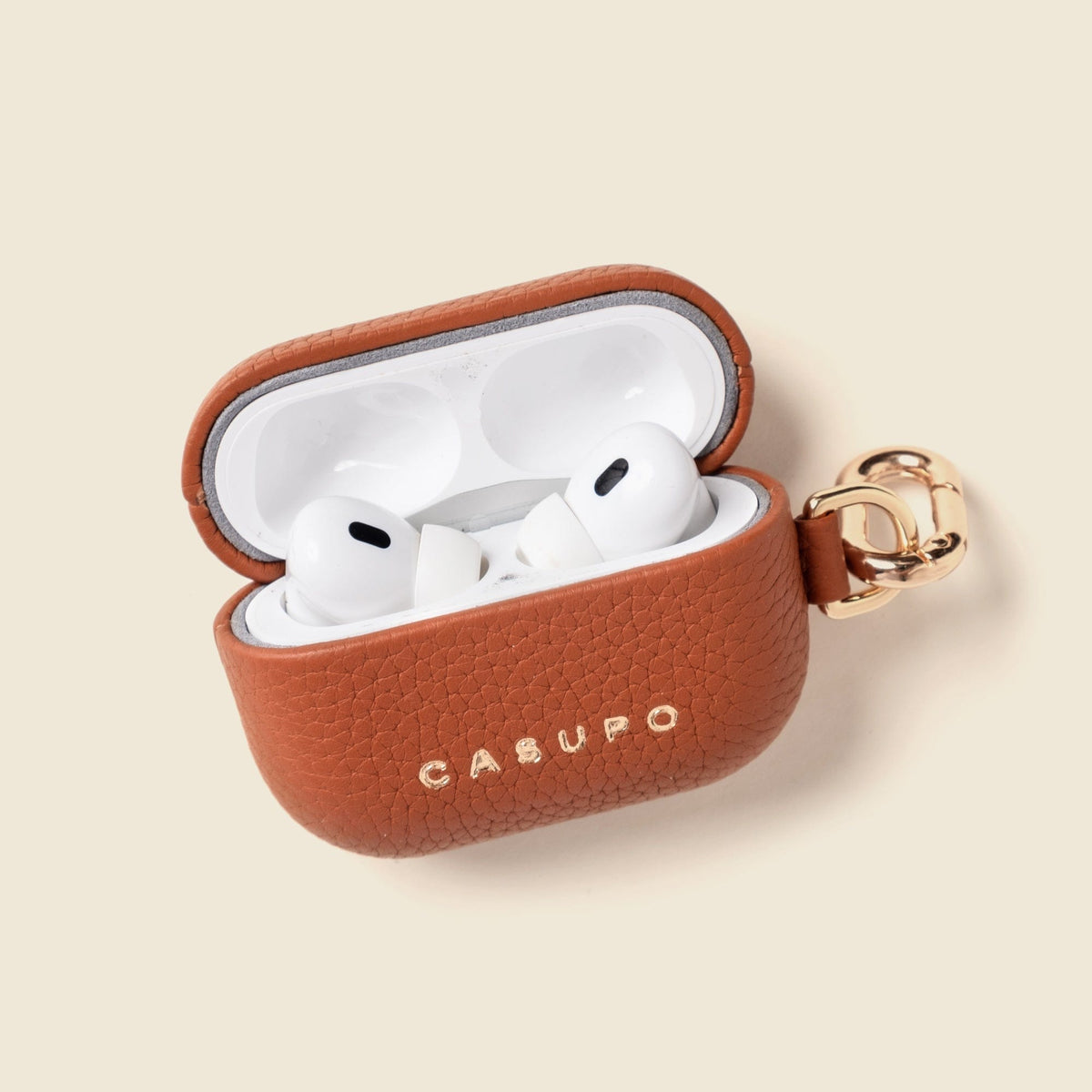 Leather Airpod Case - Tan - A-1 Thread Vault