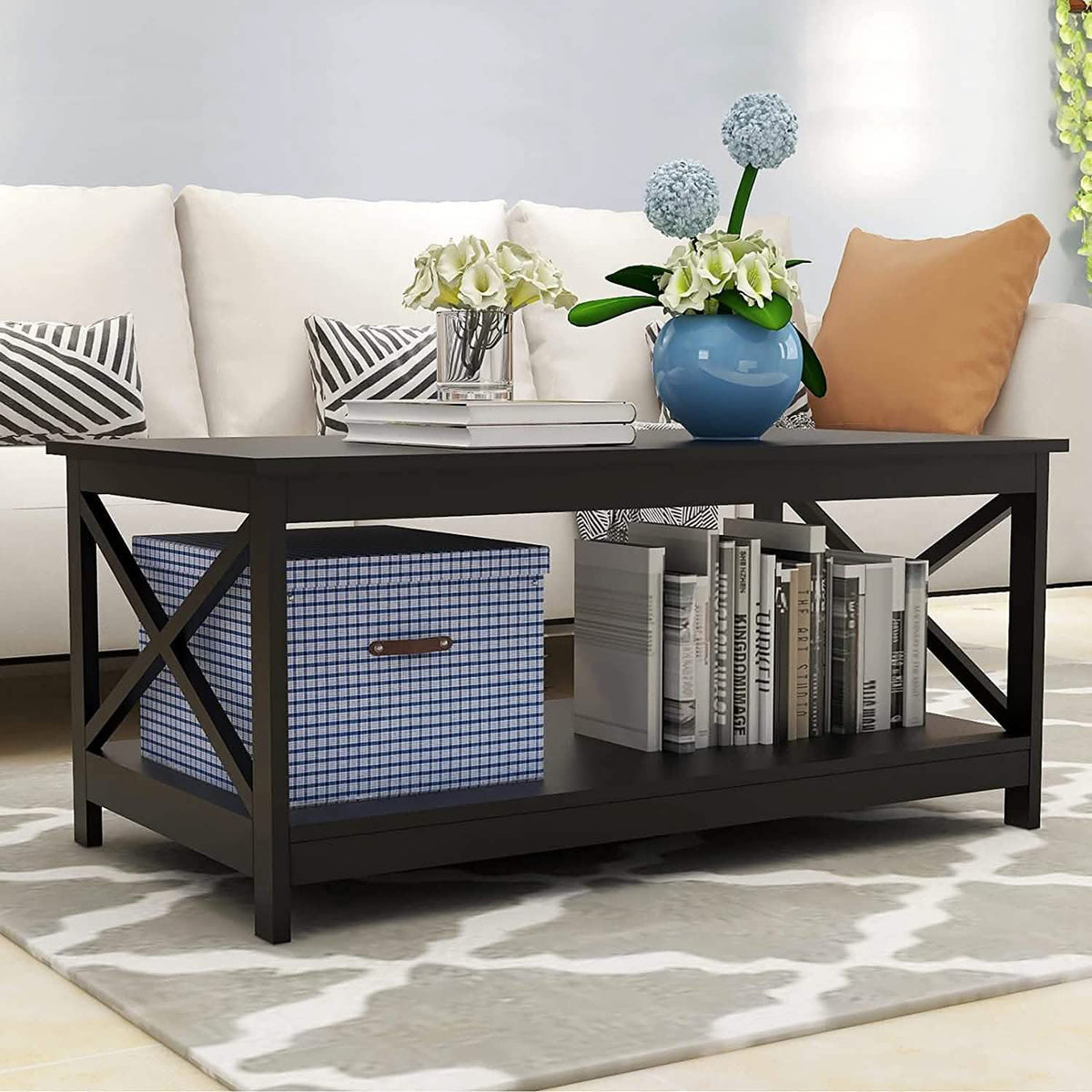 Lecut 39.56” L Concise Style Coffee Table Oxford Console Table - A-1 Thread Vault