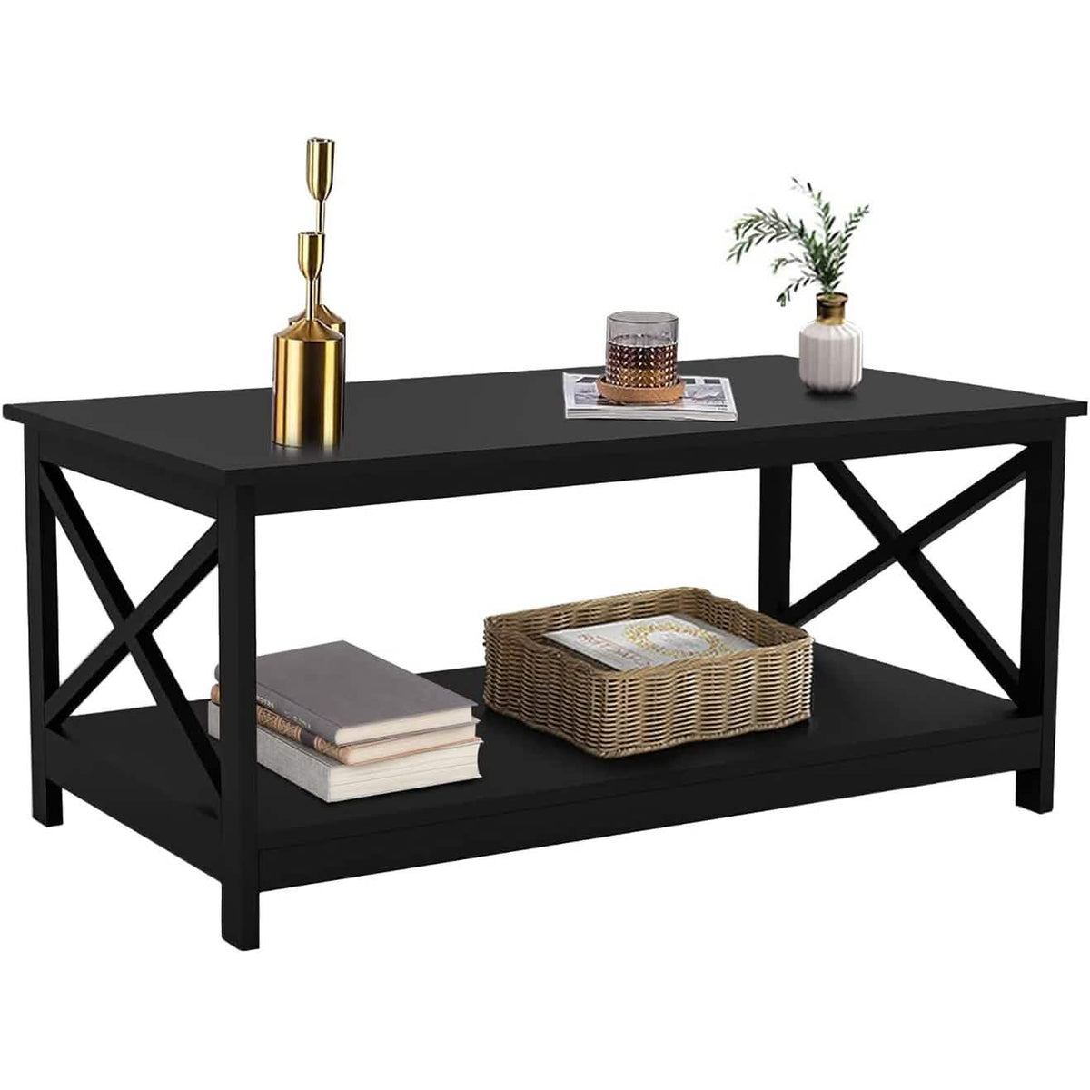 Lecut 39.56” L Concise Style Coffee Table Oxford Console Table - A-1 Thread Vault