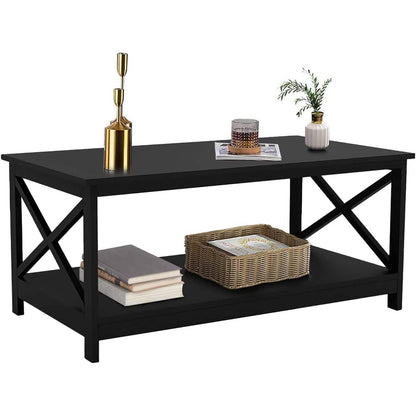 Lecut 39.56” L Concise Style Coffee Table Oxford Console Table - A-1 Thread Vault