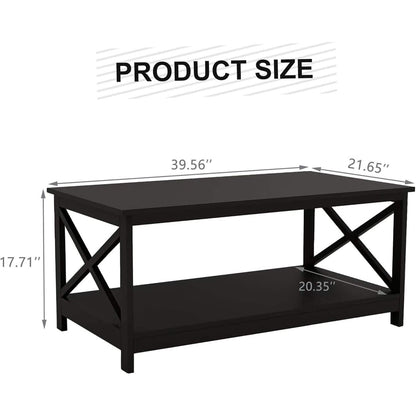 Lecut 39.56” L Concise Style Coffee Table Oxford Console Table - A-1 Thread Vault