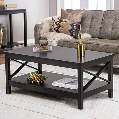 Lecut 39.56” L Concise Style Coffee Table Oxford Console Table - A-1 Thread Vault