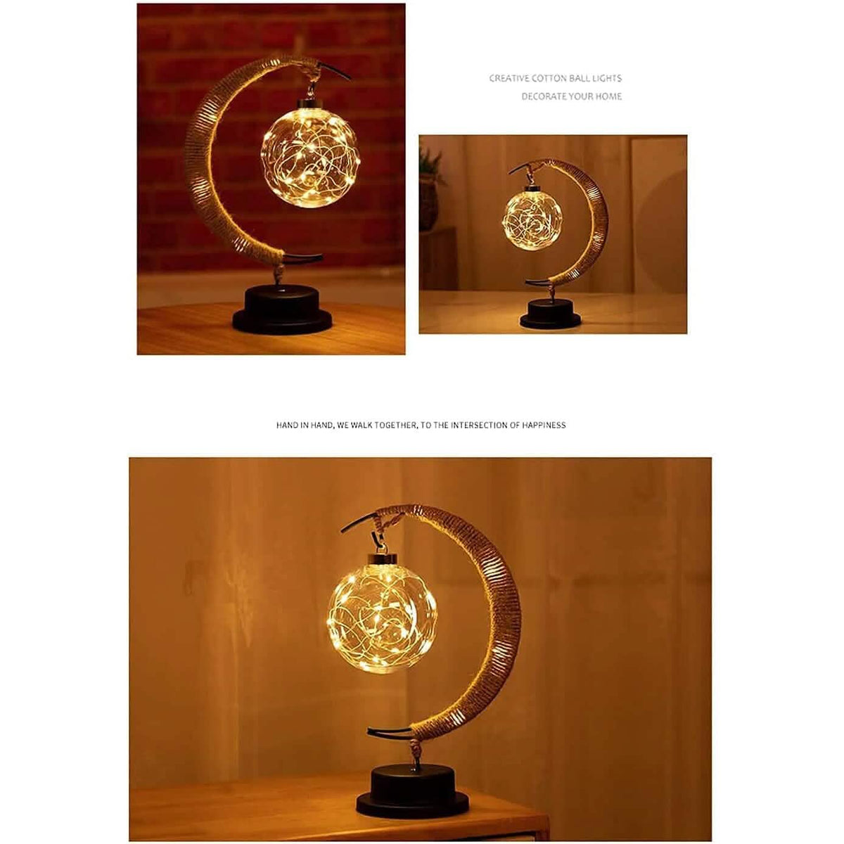 LED Ball Lamp Wrought Iron Moon Lamp - A-1 Thread Vault